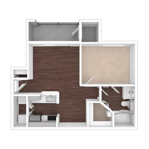 Ascot Floor Plan Ascot Floor Plan at Onyx183, Austin, TX 78729