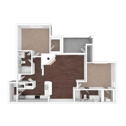 Bradford Floor Plan at Onyx183, Austin