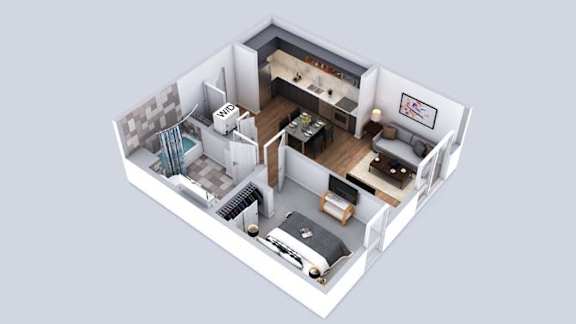 B4 Floor Plan B4 Floor Plan at Prizma, Los Angeles, 90038