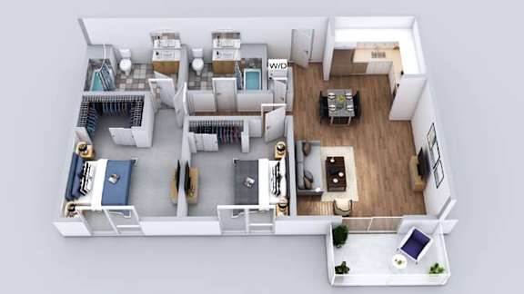 C1 Floor Plan at Prizma, California