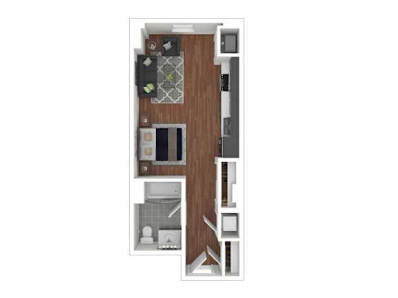 SA Floor Plan SA Floor Plan at Eleven Fifty Clay Street, Oakland, CA