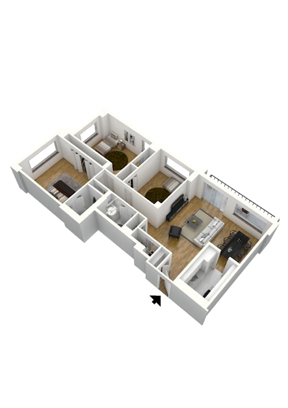 C2 Floor Plan at Stratford at Southern Towers, Virginia, 22311