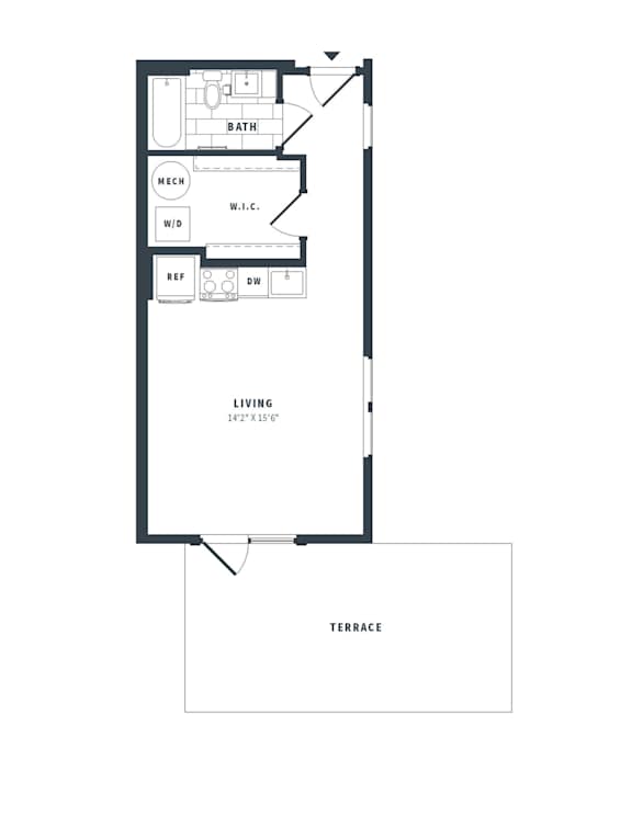 S2 Floor Plan at The Vale at the Parks, Washington, 20012