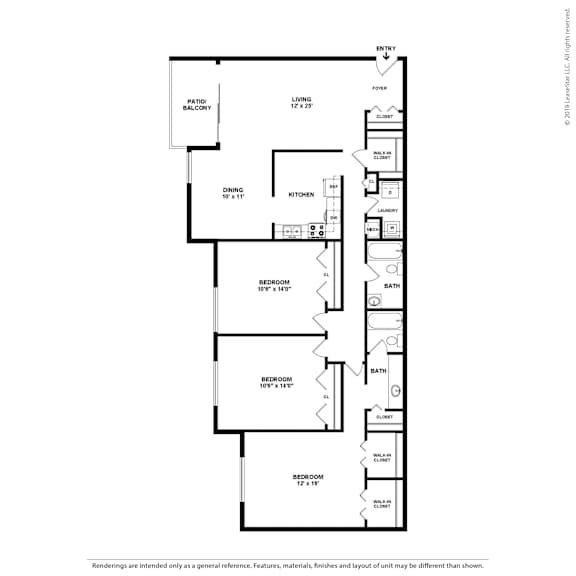 C1 floorplan at Vistas of Annandale, Virginia, 22003