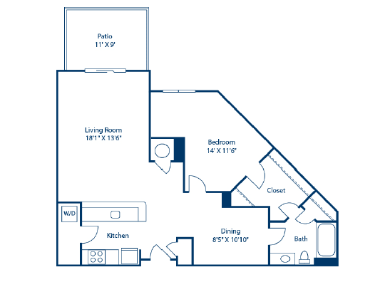 A blueprint of a house layout with labeled rooms and dimensions.