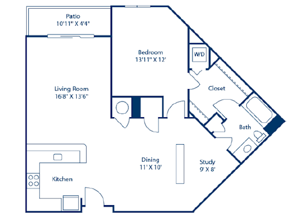 A black and white image of a house floor plan.