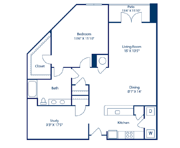 A black and white image of a house floor plan.