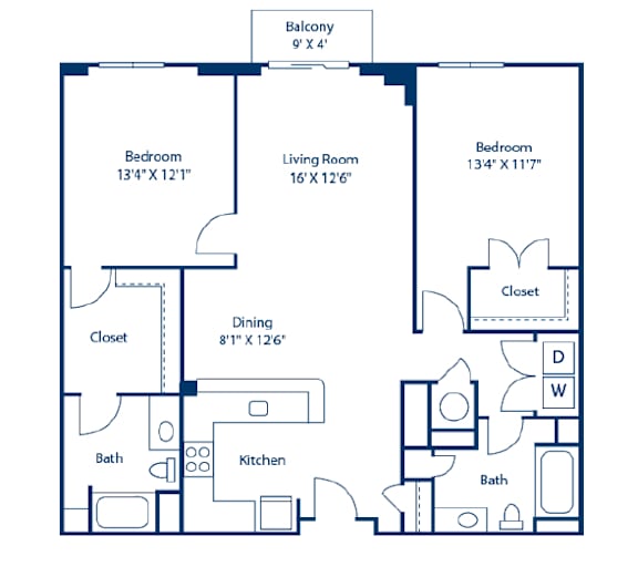 A black and white image of a house floor plan.