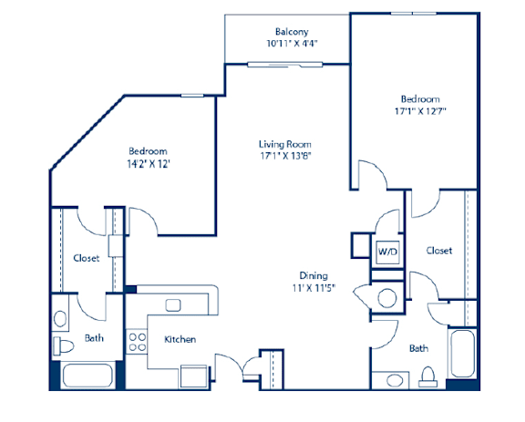 A black and white image of a house floor plan.