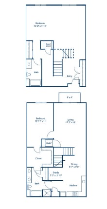 A black and white image of a house floor plan.