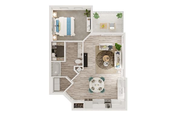 A floor plan image with patio with a total area of 794 sq ft