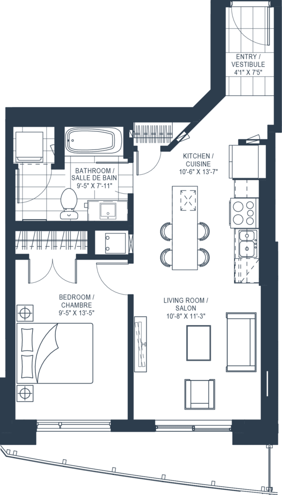 1 bed 1 bath A at Petries Landing I Apartments , Ontario