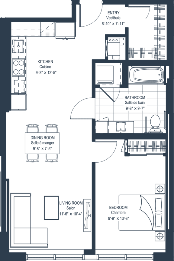 1 bed 1 bath at Petries Landing I Apartments , Ottawa