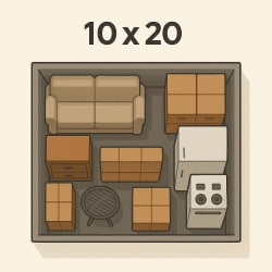 10' x 20' Unit Size