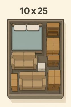 10' x 25' Unit Size