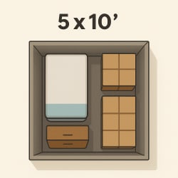 5' x 10' Unit Size