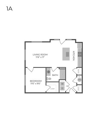 The Pearl at Ridgeview West 2D floor plan with dimensions