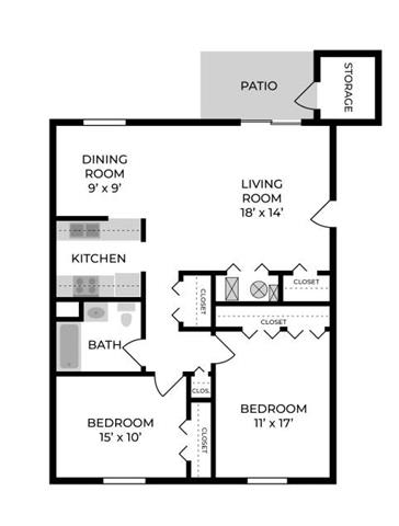 2 bed 1 bath at Parkview of Lebanon Apartments, Lebanon