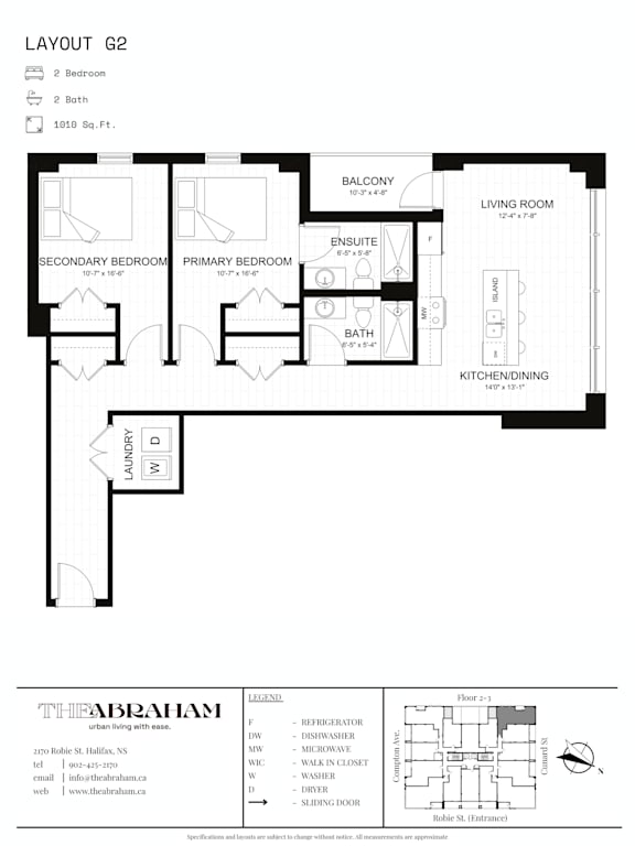 A black and white image of a floor plan for a layout G2.