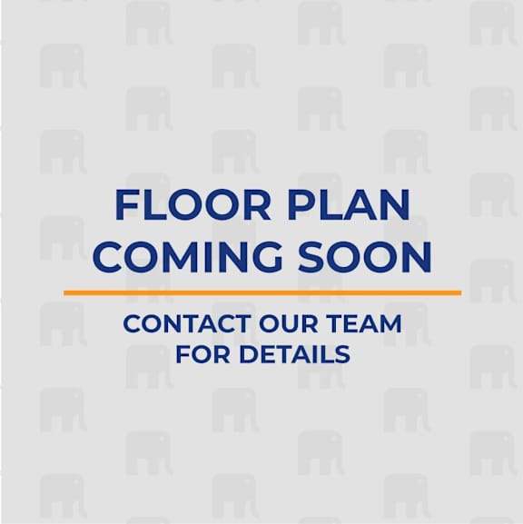 A sign indicating that a floor plan is coming soon and to contact the team for details.