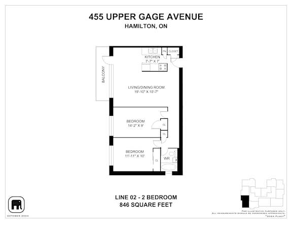 Floor plan for a home at 455 Upper Gage Avenue in Hamilton, ON.