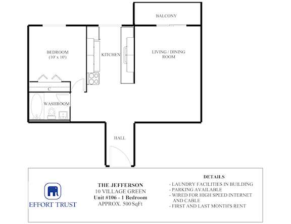A floor plan for a 106 unit apartment complex.