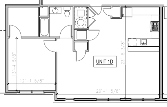 1bed 1bath