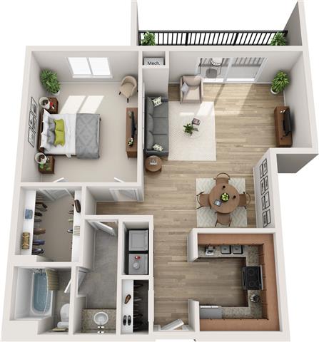 Lenox Elite Floor Plan at Atler at Brookhaven, Atlanta, Georgia