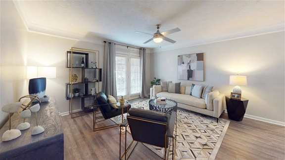 Living Room at Vinings RiverVue, Georgia, 30339