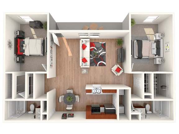 The Overlook Classic Plus Floor Plan at Breckinridge Vue, Duluth, GA, 30096