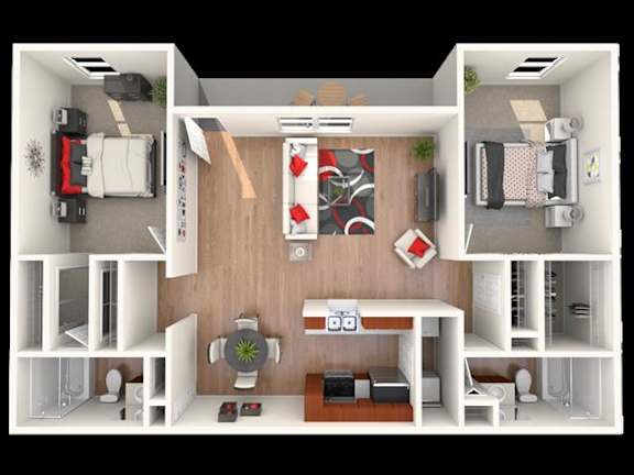 The Overlook Elite Floor Plan at Breckinridge Vue, Georgia