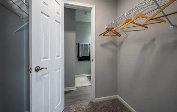 Closet View at Spalding Vue, Peachtree Corners, GA, 30092