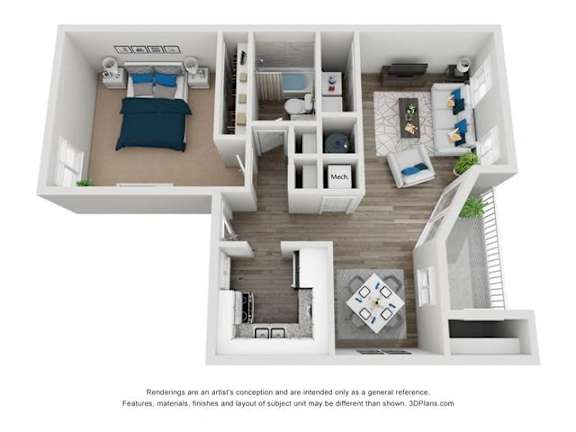 JOHNSON Classic Plus Floor Plan at Spalding Vue, Peachtree Corners, GA