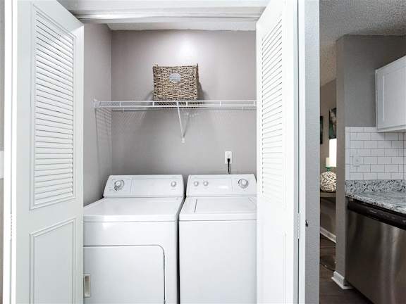 Washer Dryer In Unit at Vue on Medlock, Peachtree Corners, Georgia