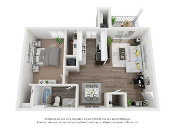 COLE Signature Floor Plan at Vue on Medlock, Georgia