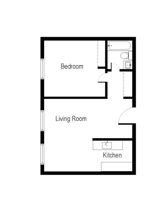 1 bed 1 bath at Mohican Apartments, Connecticut, 06320