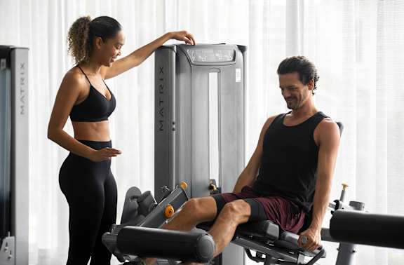 Fitness duo at Palma, Florida