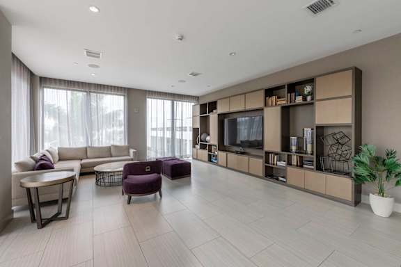 Spacious Living Area With TV at Palma, Doral, FL, 33166