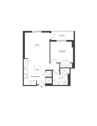A2 Floor Plan at Palma, Florida, 33166