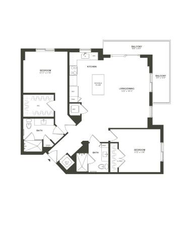 B3 Floor Plan at Palma, Doral, FL
