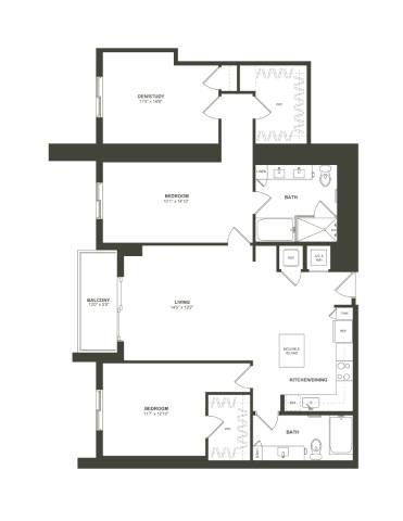 B5 Floor Plan at Palma, Florida, 33166