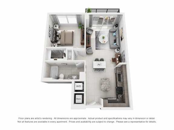 A1 Floor Plan at Palma, Doral, FL