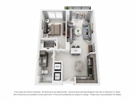 A2PH Floor Plan at Palma, Doral, Florida