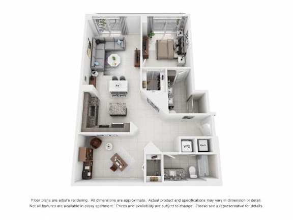 1A4 Floor Plan at Palma, Doral, FL, 33166