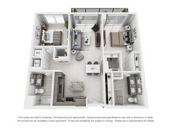 1B1 Floor Plan at Palma, Florida