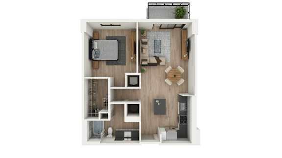 A4 Floor Plan at Palma, Doral, 33166
