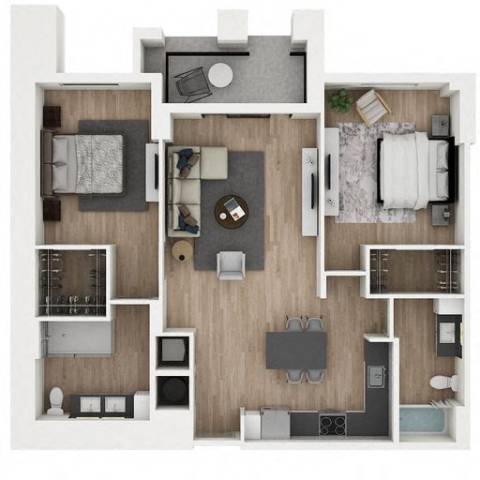 B21 Floor Plan at Palma, Florida, 33166