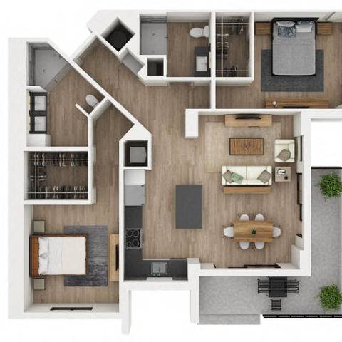B33 Floor Plan at Palma, Doral, Florida