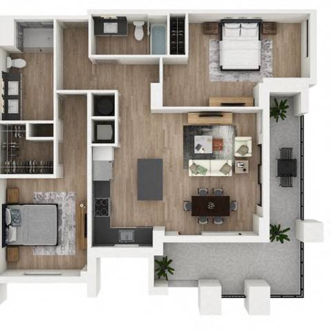 B4 Floor Plan at Palma, Doral, Florida