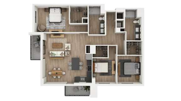C11 Floor Plan at Palma, Doral, FL